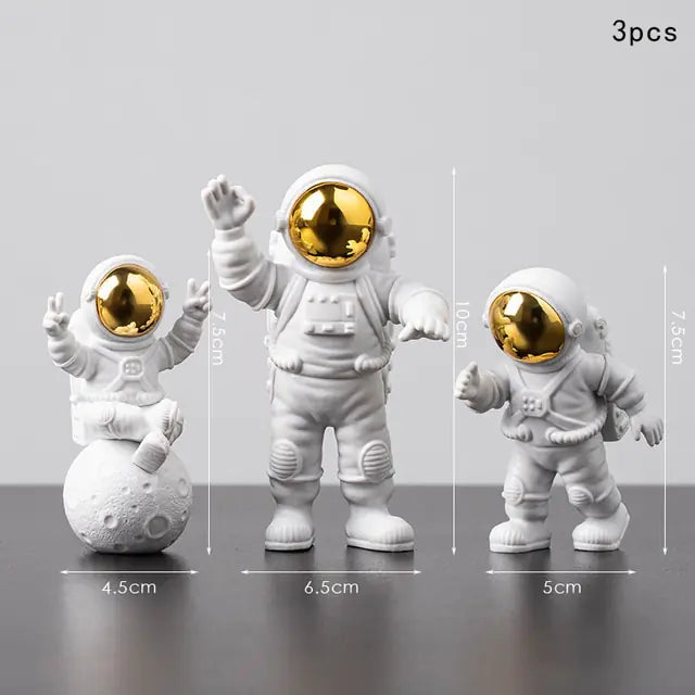 Astronaut and Moon Home Decor Set